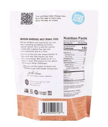 BeeFree Warrior Mix Gluten Free Granola Bites, Paleo, Low Carb, 9 Ounce Bag