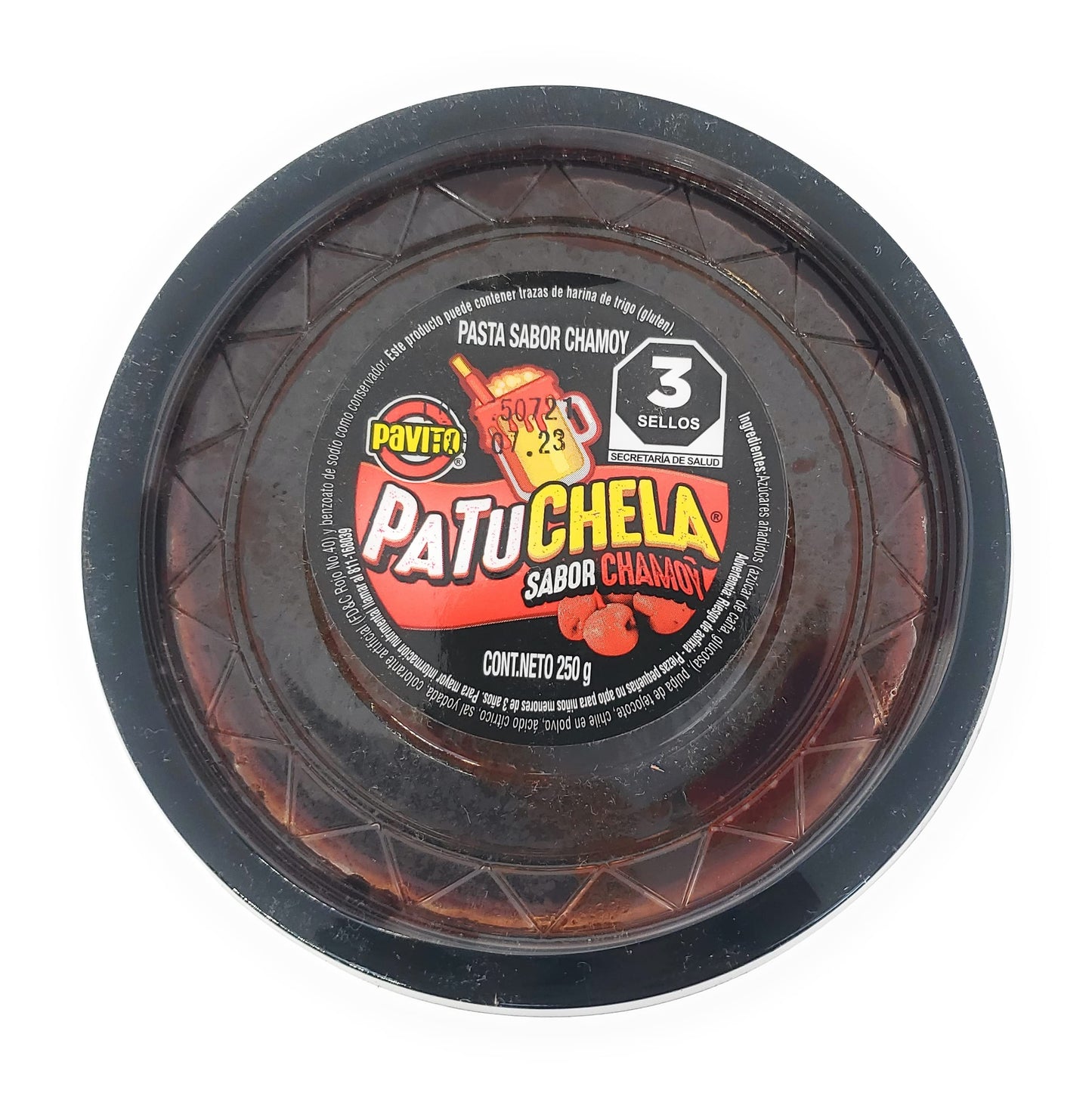 Pavito Patachela Chamoy Flavor Pulp Paste Candy For Micheladas 500 Grams