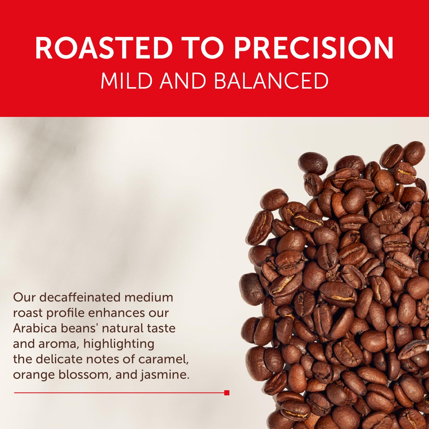 Illy Whole Bean Coffee, Decaffeinated - Medium Roast - Mild & Balanced - 100% Arabica - Whole Beans - Pressurized Packaging Seal