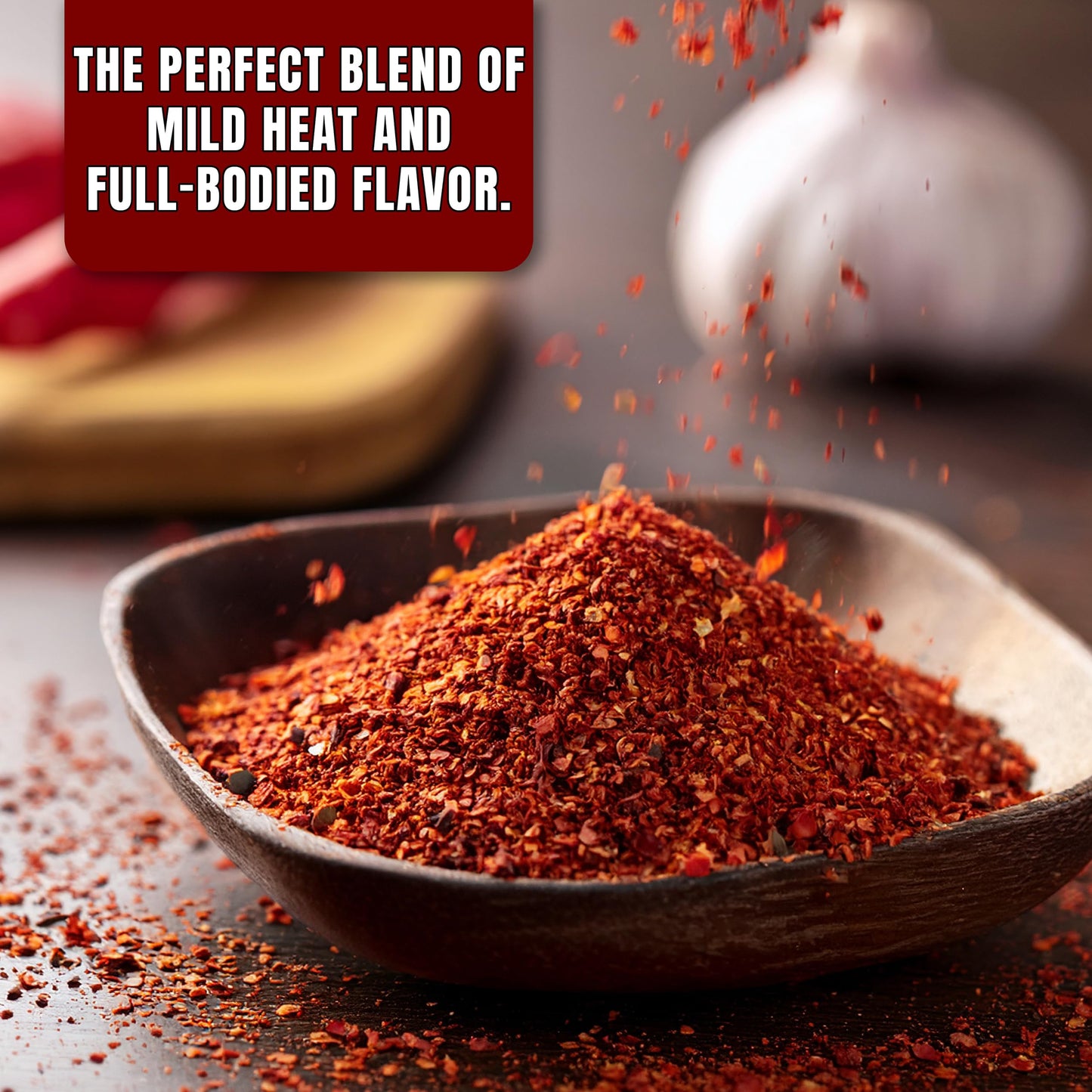 Turkish Goodies Aleppo Pepper - Turkish Red Chili Flakes, Mild Smoky Heat, 3oz Bag