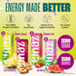 Zevia Zero Sugar Energy Drink Variety Pack, 12 oz Cans, Non-GMO, Gluten-Free, Vegan, 12-Pack