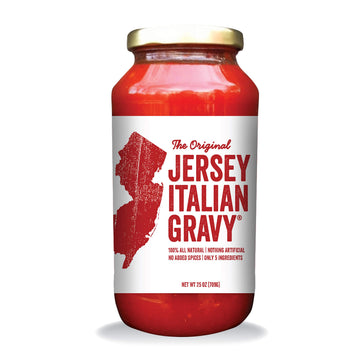 Jersey Italian Gravy-24 Oz Jar-Gourmet, All Natural All Purpose Tomato Sauce For Pasta And More, No Artificial Ingredients- Vegan Friendly-Authentic Recipe For Pasta, (Classic, 12 Pack)