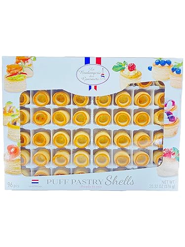 La Boulangerie Des Gourmets Puff Pastry Shells -Ready To Use 20.32 Oz- 96 Pcs