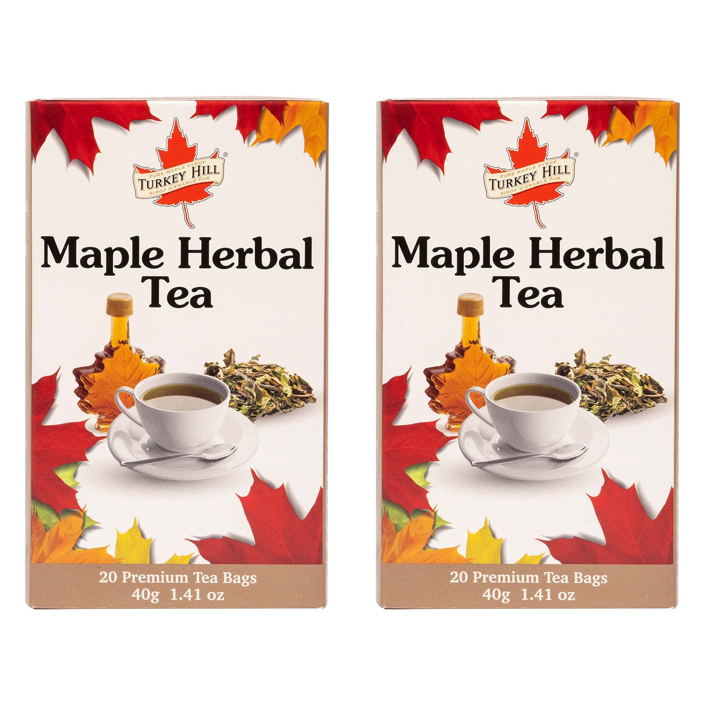 Turkey Hill Sugarbush Enhanced 100% Pure Canadian Maple Infused Herbal Tea, 2 Pack