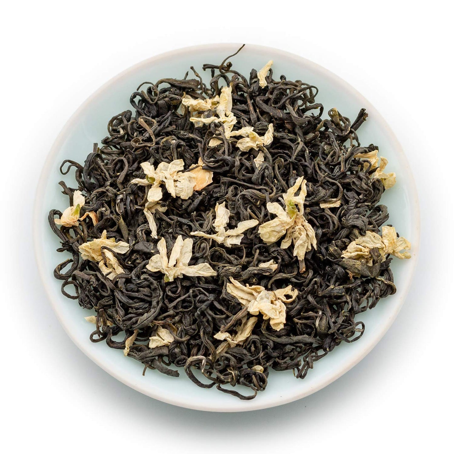 Oriarm Bi Tan Piao Xue Jasmine Green Tea Loose Leaf - Chinese Green Tea Leaves with Jasmine Flowers - Yuqian 3rd Grade - 100g (3