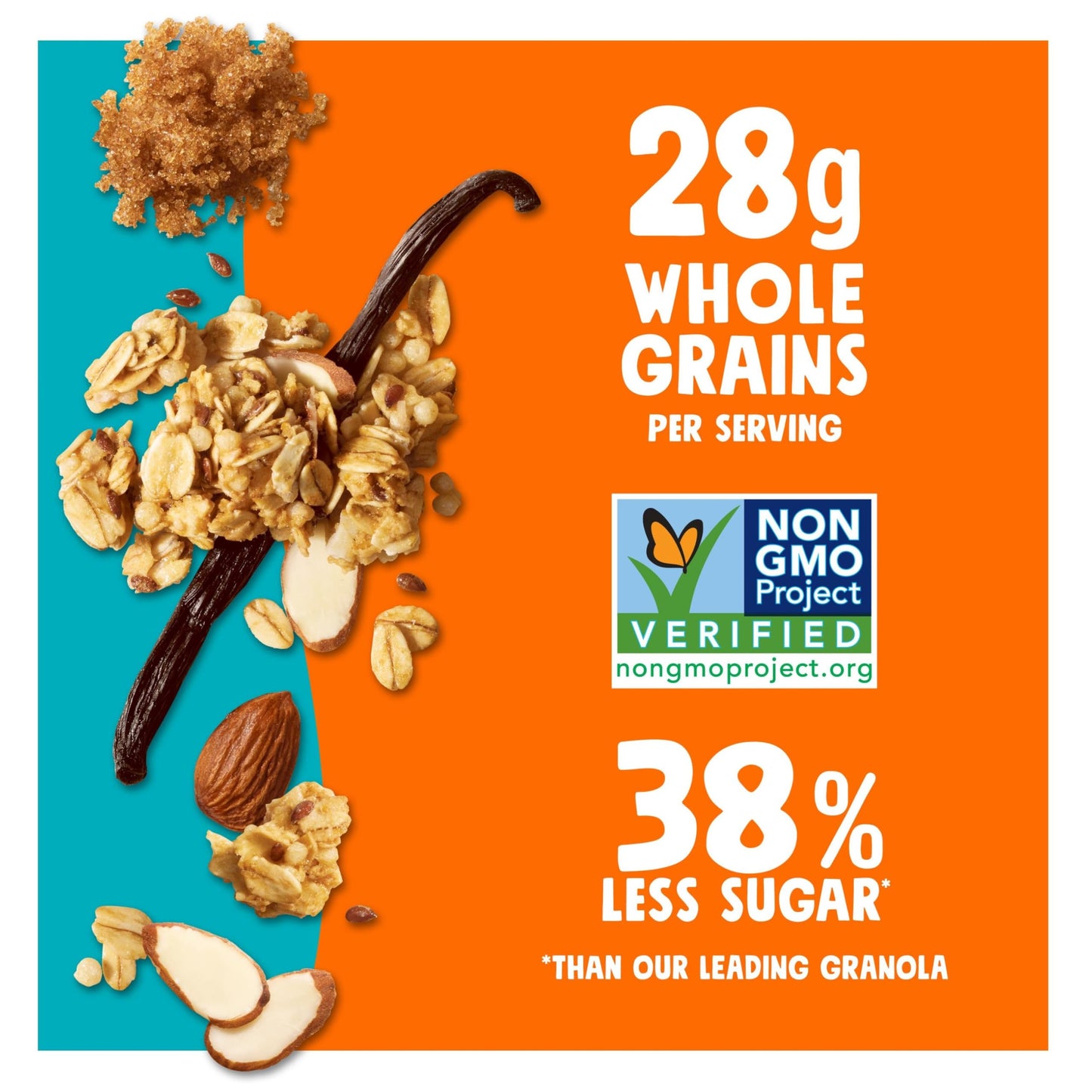 Bear Naked Granola Cereal, Whole Grain Vanilla Almond Crisp, 12 Ounce (Pack of 6)