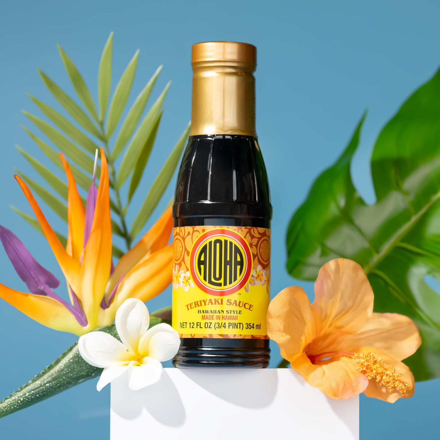 Aloha Shoyu - Hawaiian Teriyaki Sauce - Versatile and Sweet Marinade - Made in Hawaii - 12 oz. Bottle