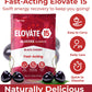 Fast Acting Glucose Powder Packets  Black Cherry - Quick Dissolving  15g Pure  Gluten-Free Glucose Packets | Oral Dextrose Powder for Kids & mature-themeds | Easy-to-Carry Pocket Sized Slimpaks (Pack of 12)