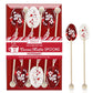 Melville Candy Hot Cocoa/Latte Peppermint Spoon Gift Set – Spoons & Lollipops On Wooden Ball Sticks – Made In The Usa Stirrers For Hot Cocoa, Lattes, Coffee, & Hot Beverages - Individually Wrapped (6-Count, Peppermint)