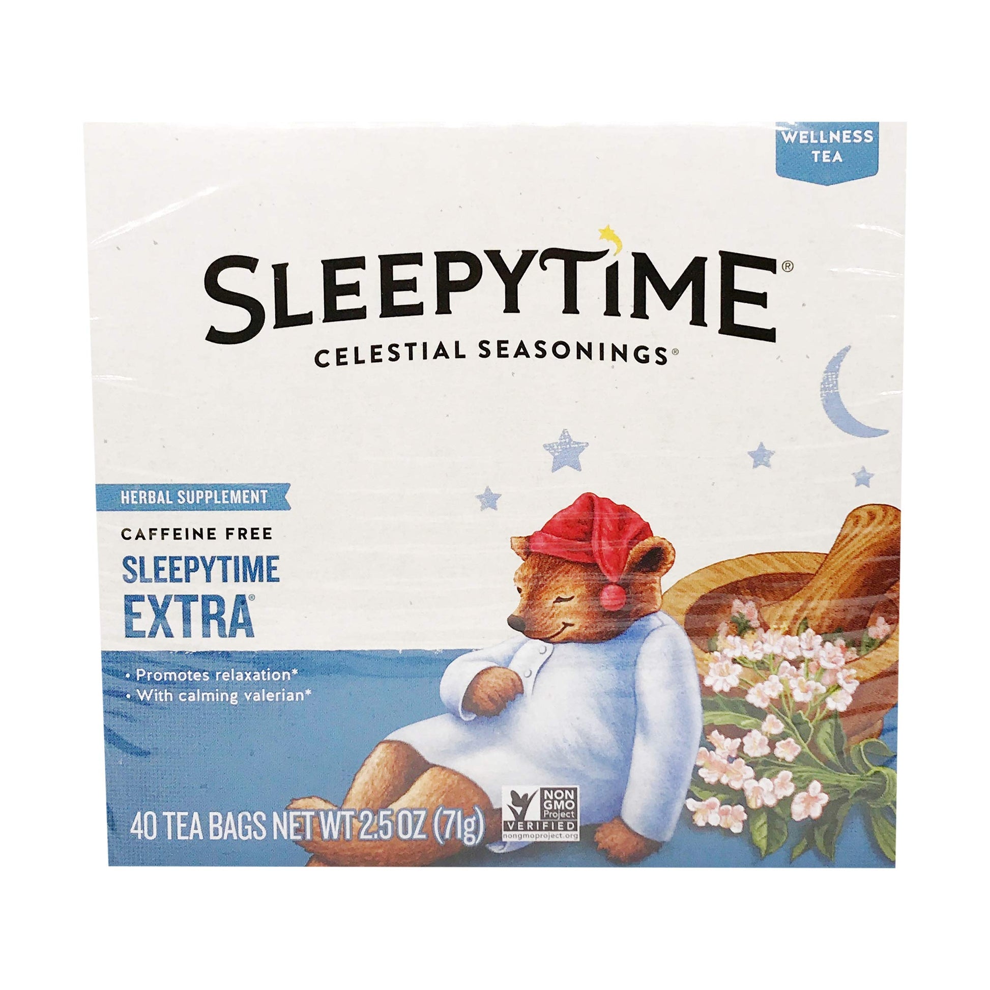 Celestial Seasonings Herbal Tea Sleepytime Extra, Caffeine-Free, 40 Count