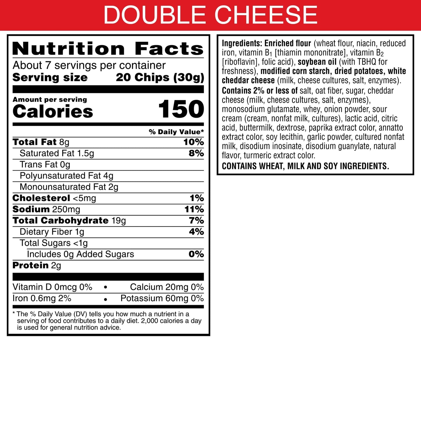 Cheez-It Snapd Cheese Cracker Chips, Thin Crisps, Lunch Snacks, Double Cheese, 7.5oz Bag (1 Bag)