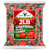 Strawberry Bon Bon Candy | 2 LB Value pack | - Individually Wrapped Fruit Hard Candies with Juicy Center, for Pinata Stuffers, P