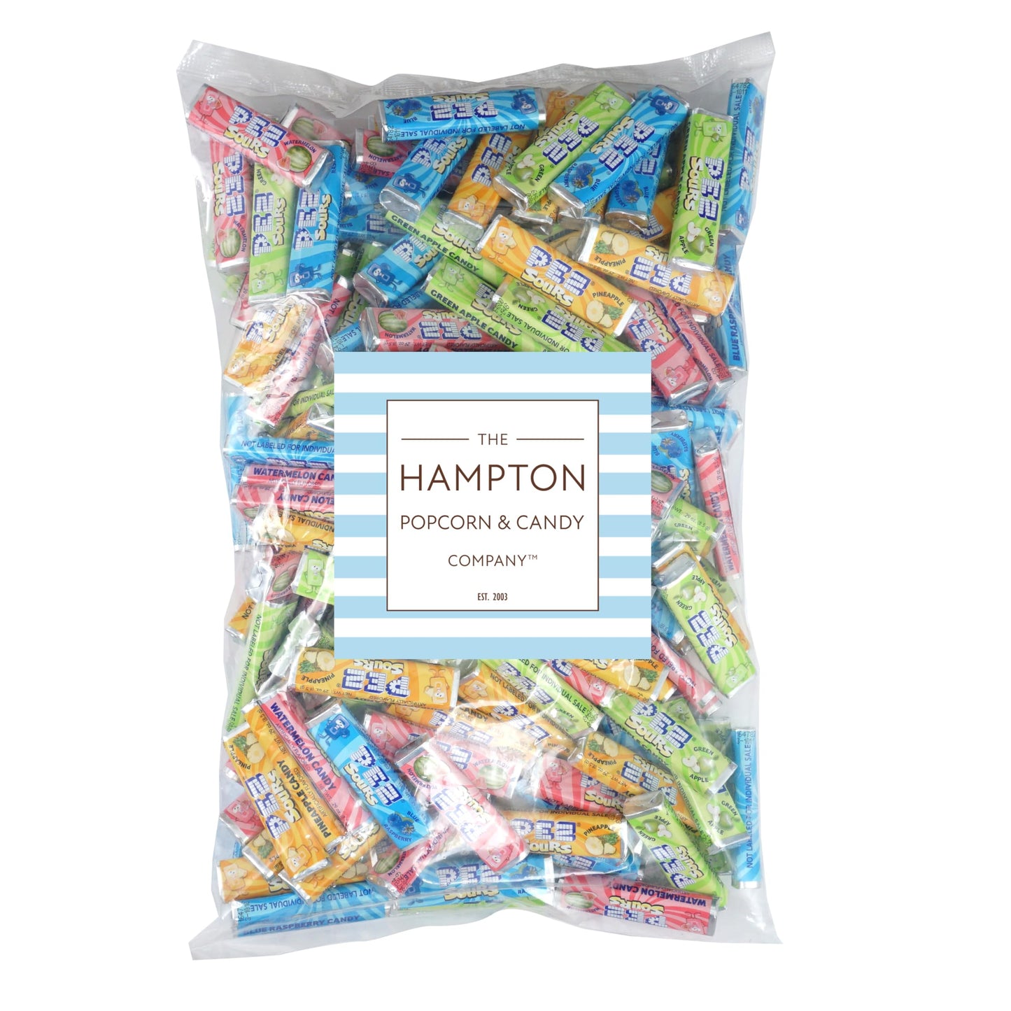 Candy Refills, Sour Assorted Flavor, 4 Pound Bulk Bag (Approx. 160 Pieces), Candy Wrapped