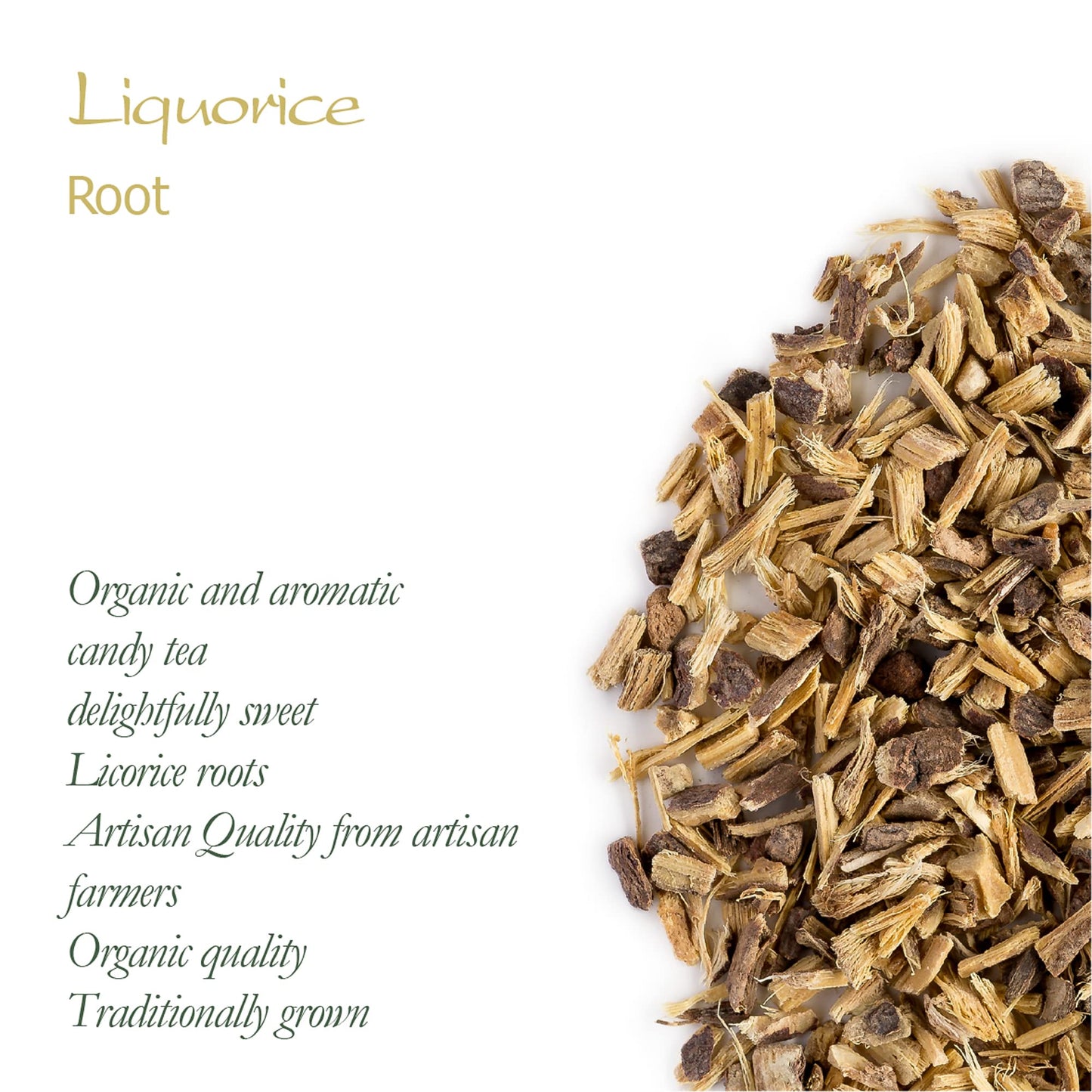 Valley of Tea Organic Liquorice Root Tea - Great Flavoring for Dishes - 200g