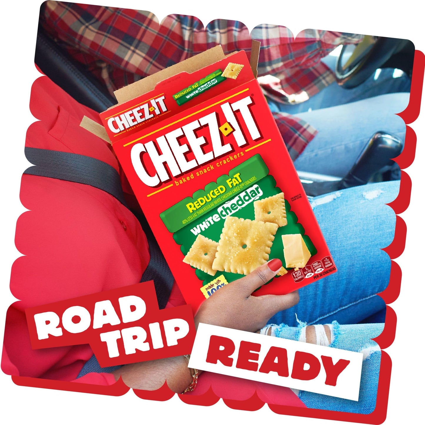 Cheez-It Cheese Crackers, Baked Snack Crackers, Office and Kids Snacks, Reduced Fat Original, 4.5lb Case (12 Boxes)