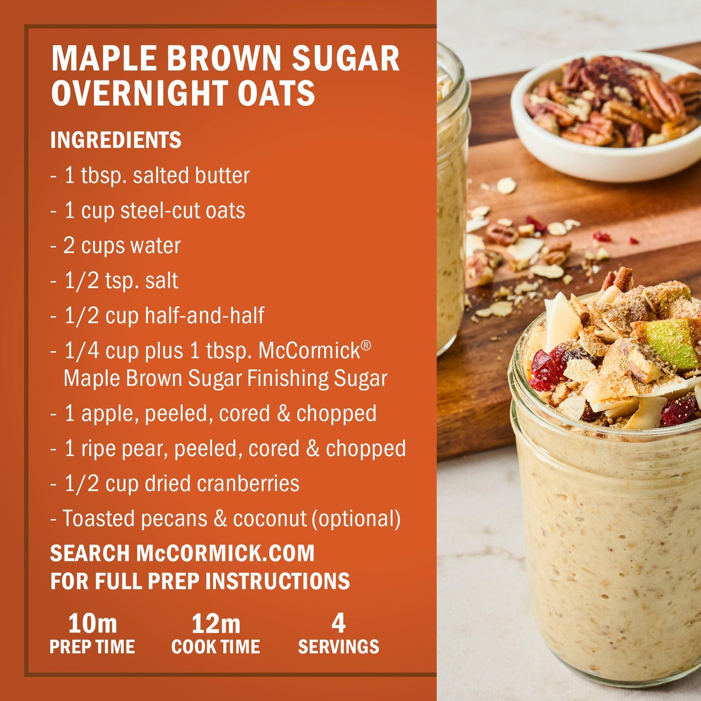 McCormick Finishing Sugar  Maple Brown Sugar  Limited Edition  Classic Flavor Pairing of Maple with Rich Brown Sugar  For Coffee  Cookies & More  3.09 oz