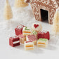 The Swiss Colony Merry Christmas With Love Petits Fours Cakes - Gourmet Cake Assortment With Red Velvet, And Vanilla Layer Cakes - Holiday Dessert Gift - (Pack Of 36)