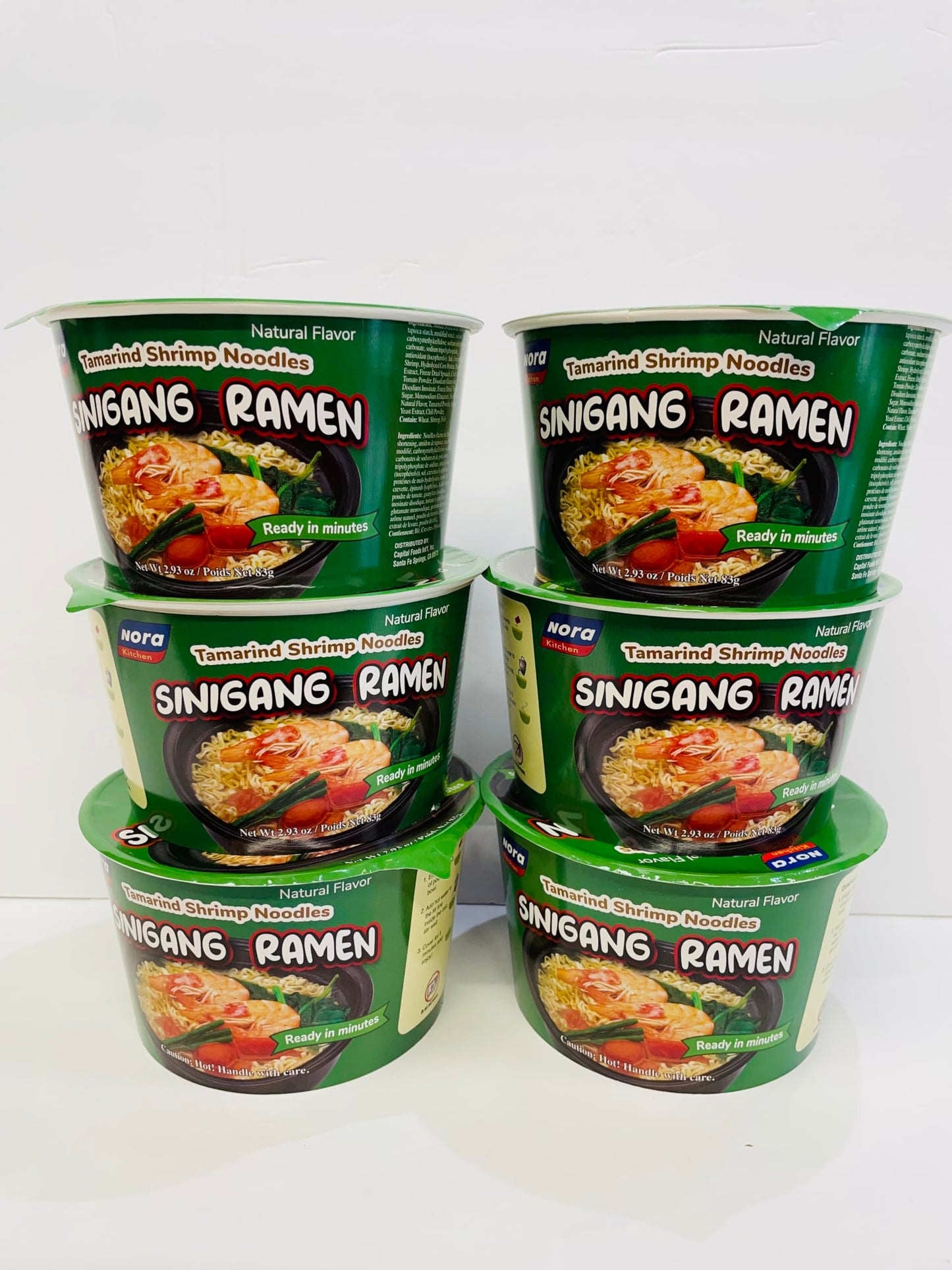Generic Nora Sinigang Ramen Tamarind Shrimp Noodles x 6 (2.93 oz)