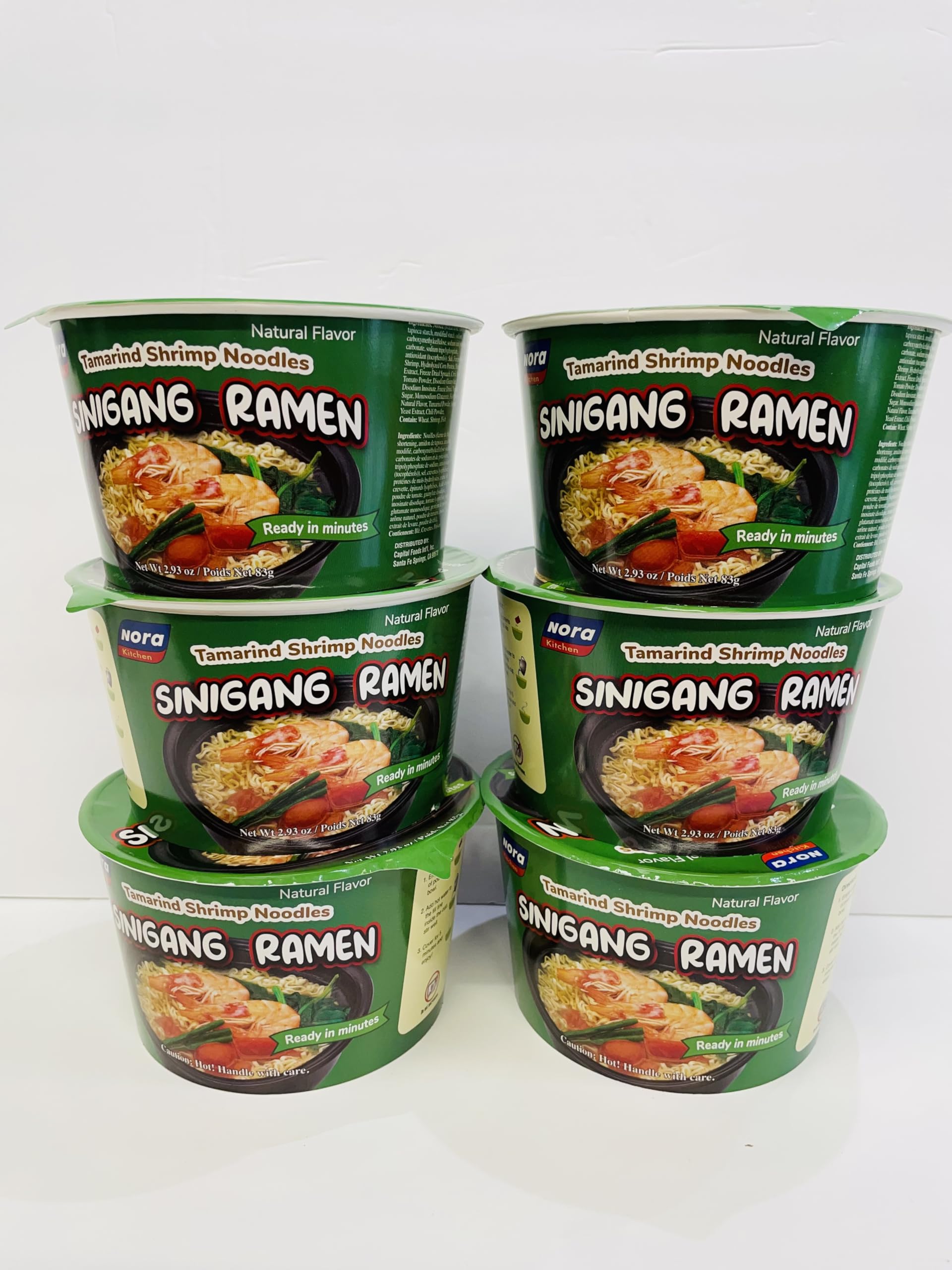 Generic Nora Sinigang Ramen Tamarind Shrimp Noodles x 6 (2.93 oz)
