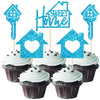 Gyufise 24 Pack Sweet Home Cupcake Toppers House Warming Decorations Welcome New Home Cupcake Picks for Housewarming Party Cake 