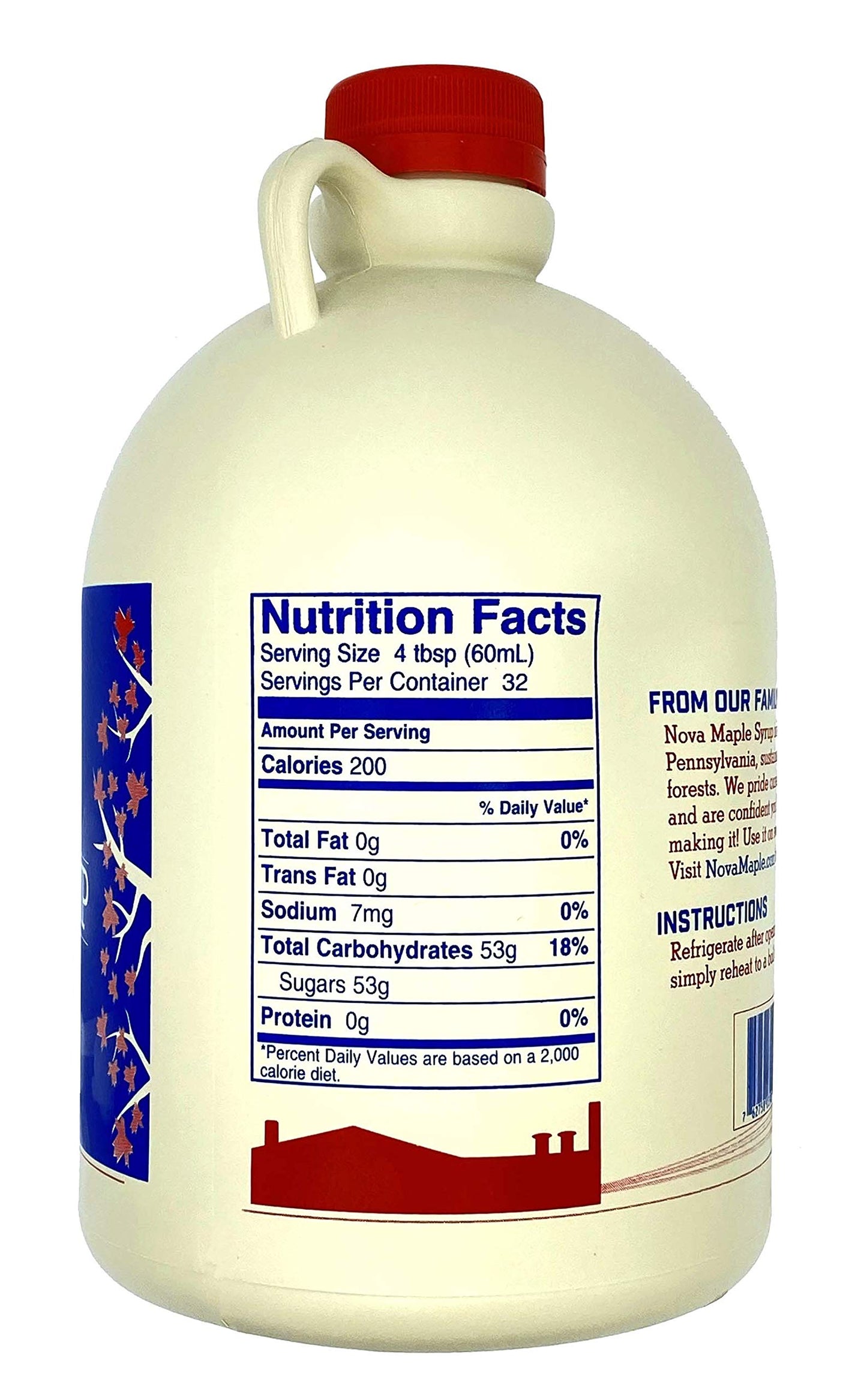 Nova Maple Syrup Pure Grade-A Maple Syrup 32 Fl Oz Quart Pack of 1