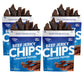 Wicked Cutz ed Pepper Beef Jerky Chips  28g Protein per Bag  Crispy & Crunchy Beef Jerky Crisps  USA Made Pepper Flavored Chips  High Protein Carnivore Snacks (4 Bags)