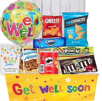 GET WELL GIFT basket, package for kids Unisex, child boy or girl Care package, Feel better soon for home or hospital after surge