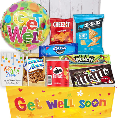 GET WELL GIFT basket, package for kids Unisex, child boy or girl Care package, Feel better soon for home or hospital after surge