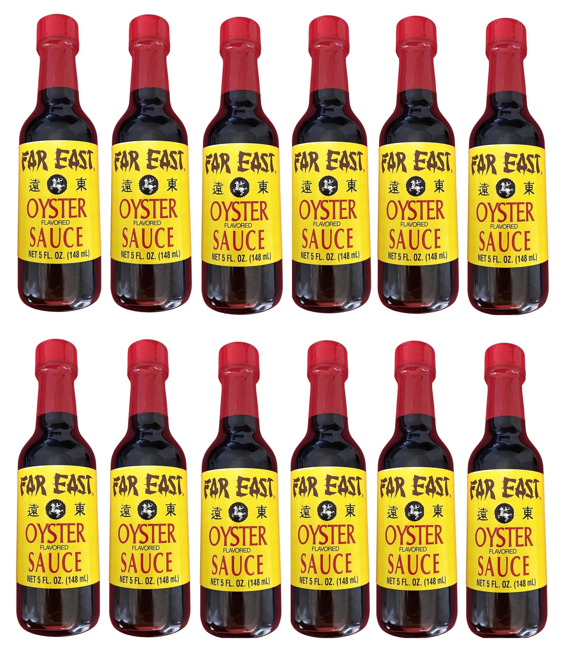 Far East Oyster Flavored Sauce, Twelve 5 Ounce Bottles of Asian Oyster Sauce, Delicious Asian Sauce (5 Ounce Bottle, 12-pack), B