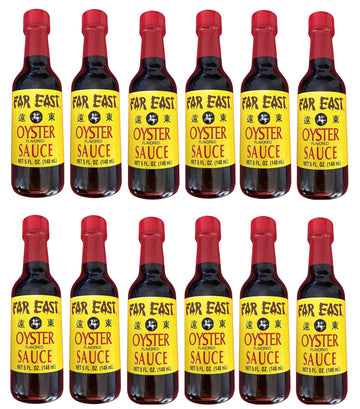 Far East Oyster Flavored Sauce, Twelve 5 Ounce Bottles of Asian Oyster Sauce, Delicious Asian Sauce (5 Ounce Bottle, 12-pack), B