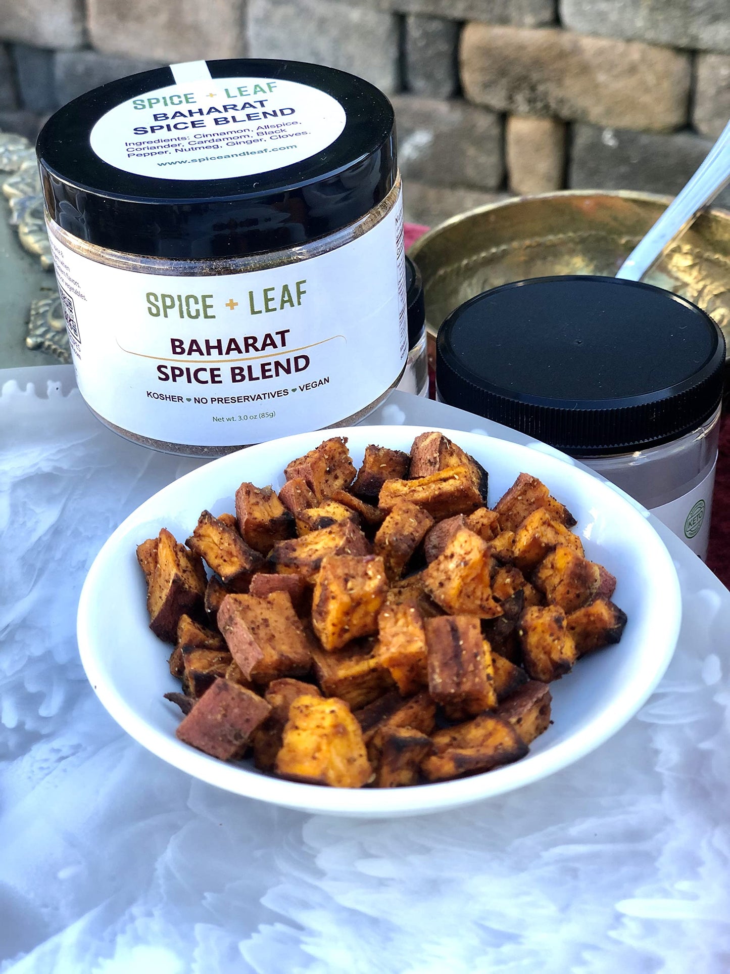 Premium Baharat Spice Blend By Spice + Leaf - Kosher, Vegan, Preservative Free Spice. Vegetarian, Dairy Free And Salt Free