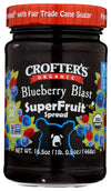 Crofters Fruit Spread Blueberry Blast Organic 16.5 oz (Pack of 6)