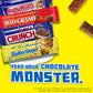 CRUNCH Milk Chocolate Crisped Rice Holiday Candy Bars, Bulk 18 Pack, Individually Wrapped, 1.55 oz Each, Perfect Stocking Stuffers