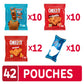Kelloggs Assorted Snacks, Lunch Snacks, On-The-Go Snacks, Variety Pack (42 Pouches)