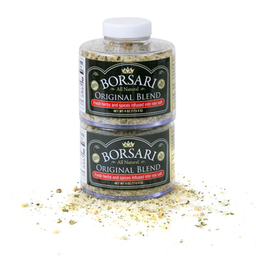 Borsari Original Seasoning Salt 2-Shaker Gift Set - Seasoned Salt Blend - Gourmet Seasoning Set With Herbs And Spices - All Natu
