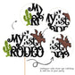ZHUOWEISM Cake Topper for Kids 1st Birthday, Brown Glitter Cactus, Western Theme Decoration