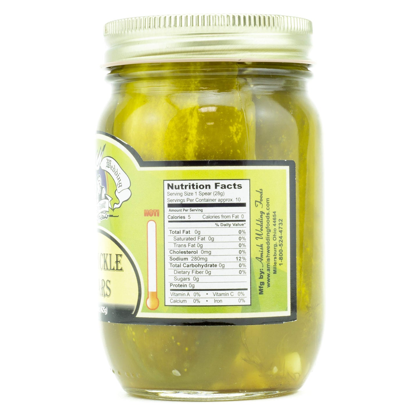 Amish Wedding Dill Pickle Spears 15 Ounces (Pack Of 2)