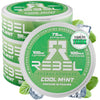 Rebel Supplements Nootropic Energy Caffeine Pouches, 100mg Caffeine, Sugar-Free, Pack of 4, Cool Mint Flavor