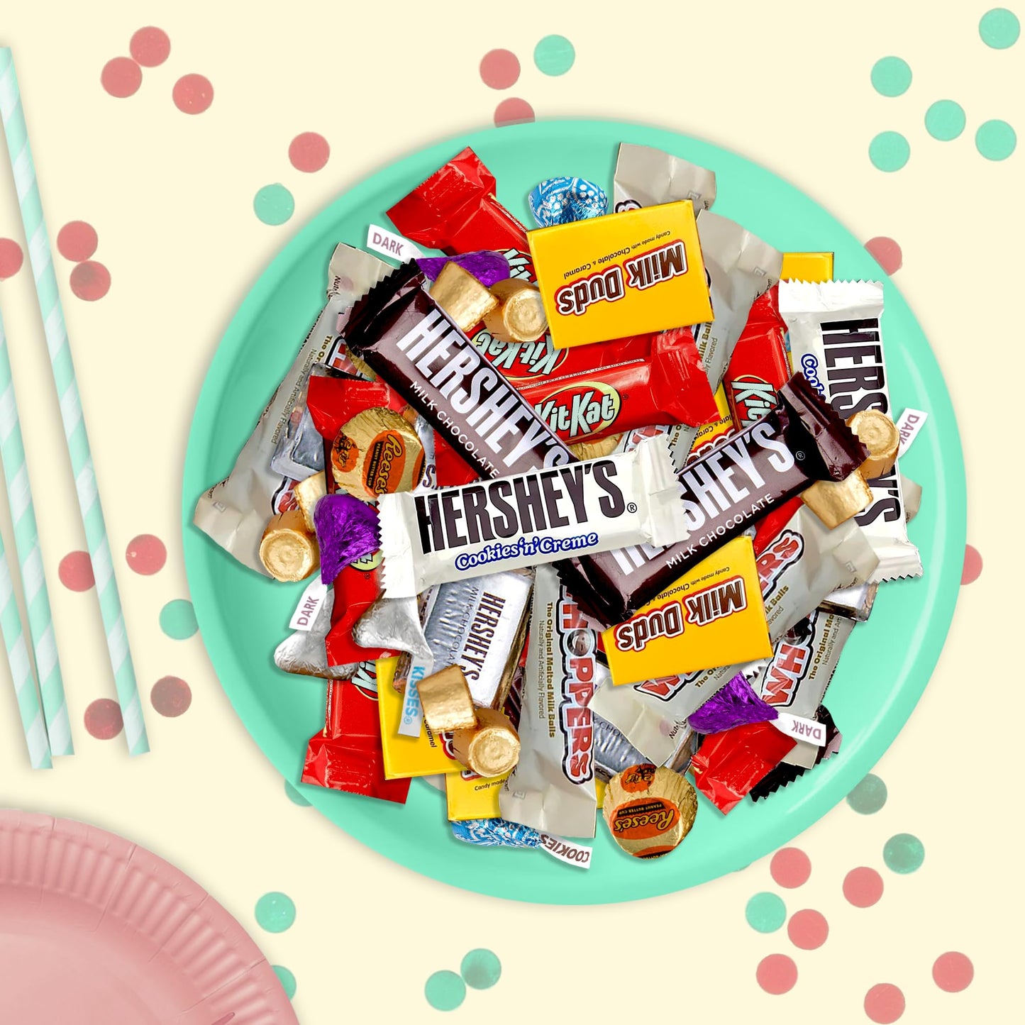Chocolate Candy Variety Pack - 5 lb Assorted Bulk Chocolate Miniatures - Bulk Candy Individually Wrapped Candy Bars - Holiday Candy  Party Bag Candy Bulk - Dark & Milk Chocolate - Mini Chocolates