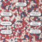 Confect Edible Star Sprinkles - Red, White & Navy Blue | Vegan, Gluten-Free | 4.2 Oz