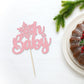 1Pc Snowflake Oh Baby Cake Topper Glitter Baby Shower Snowflake Cake Pick Decorations For Winter Snowflake Theme Baby Shower Kid