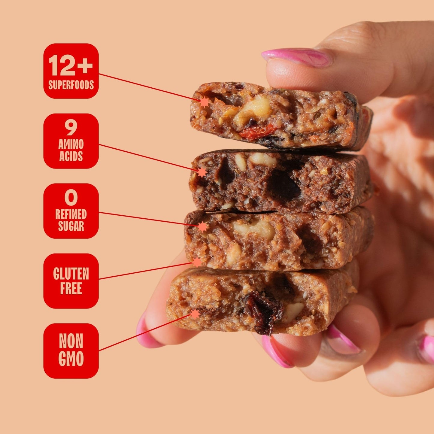 Blender  s Blender   Bar, Peanut Butter Cookie Dough, Vegan, 9 Count