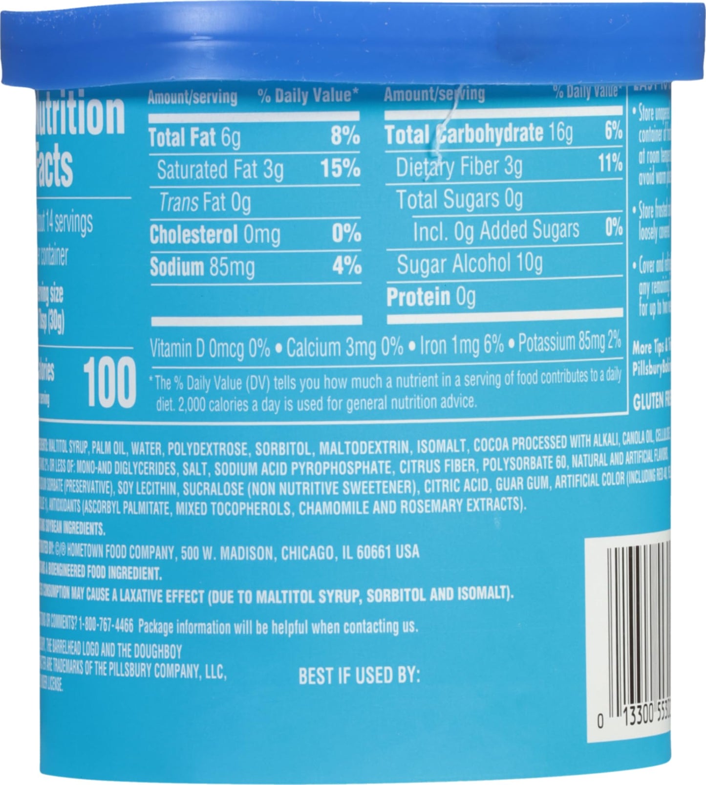 Pillsbury Zero Sugar Frosting Bundle, Chocolate & Vanilla, 3 Piece Set with Spatula cutting too