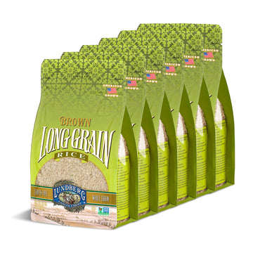 Lundberg Family Farms - Brown Long Grain Rice, Rich & Nutty, Firm Texture When Cooked, 100% Whole Grain, High In Fiber, Vitamins
