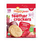 Happy Baby Organic Strawberry & Beet Teether Crackers 12 Count, 1.7 Oz