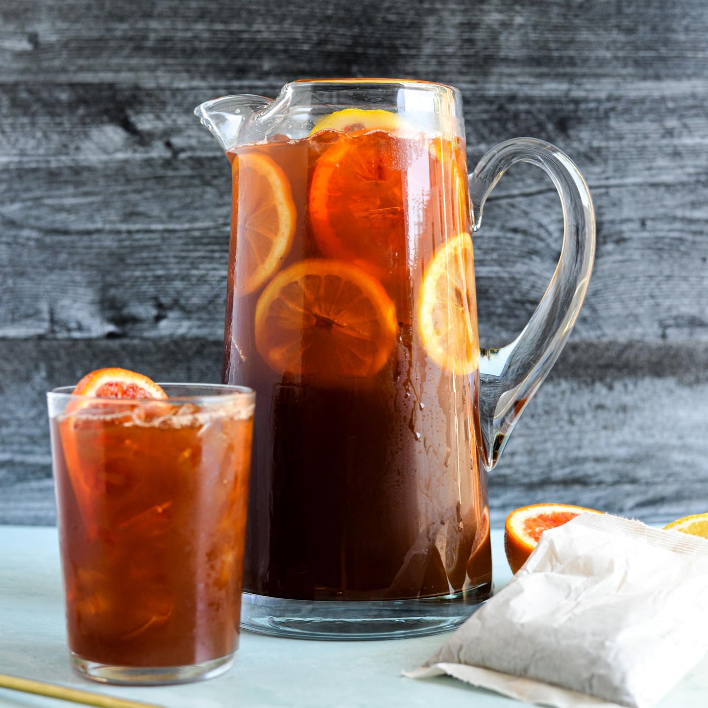Teatulia Organic Signature Black Iced Tea Pitcher Bags (24 Jumbo Tea Bags - Brews 1.5 Gallons) | 100% Compostable | Unsweetened