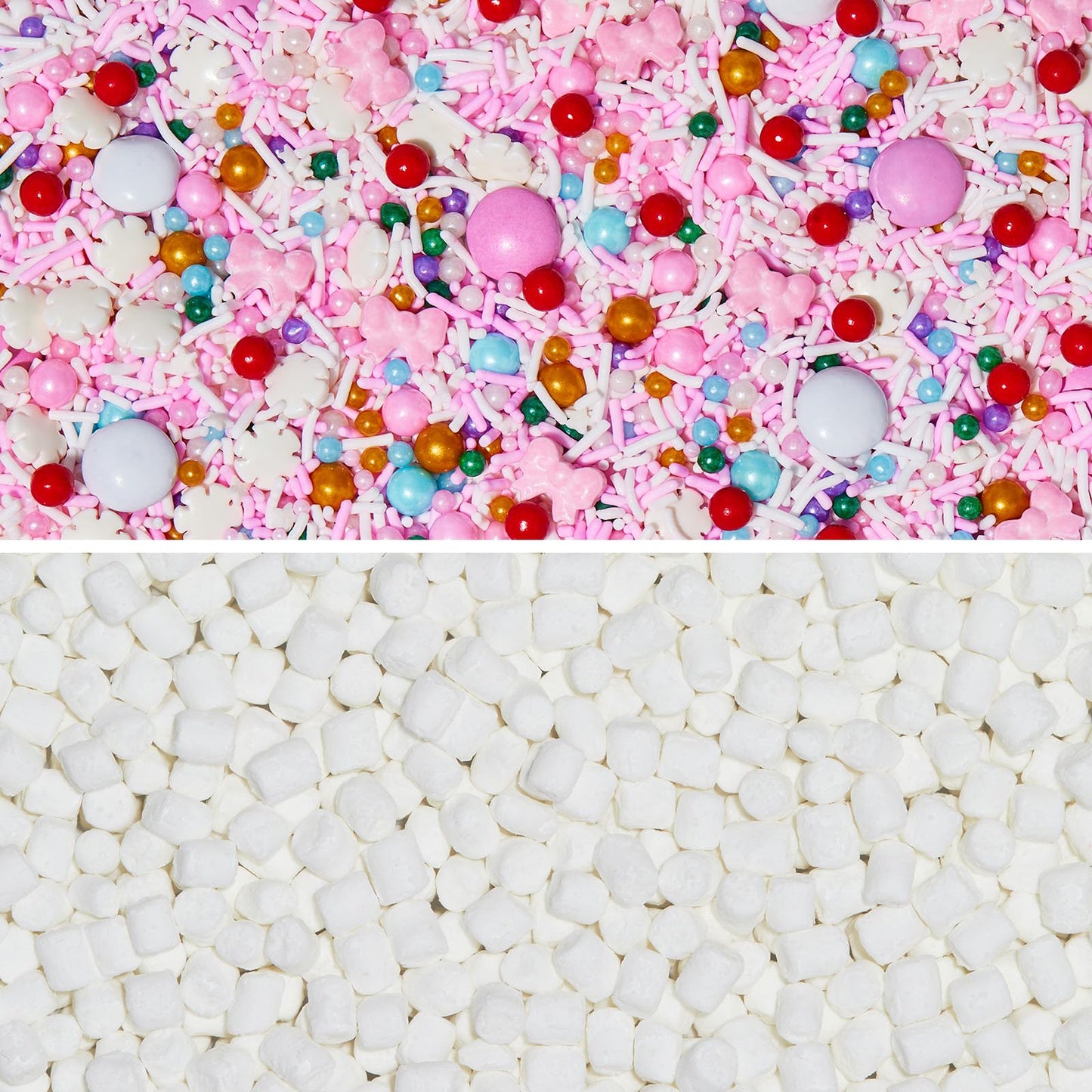 Fancy Sprinkles Sprinkle And Fluff Set Featuring Shirley Tinsel Sprinkles And Mini Marshmallow Bits For Christmas Cookies, Holid