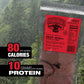 Old Trapper Beef Jerky, Hot & Spicy, 21oz, 10g Protein, Natural Wood Smoked, 80 Calories per Serving, Pack of 1