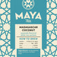 Maya Tea Madagascar Coconut White Tea Sachets, All Natural, Caffeinated, Pack of 20
