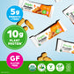 Orgain Organic Vegan Protein Bars, Peanut Butter, 10g Protein, Gluten Free, Non-GMO, Pack of 12